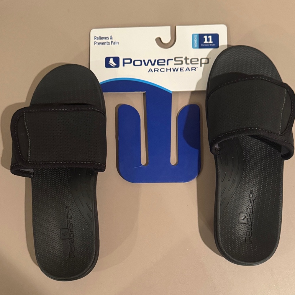 PowerStep Archwear Black Slides